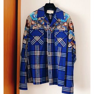 グッチ(Gucci)のGUCCI グッチ　シャツジャケット　ブルゾン　ジャケット　シャツ(ブルゾン)