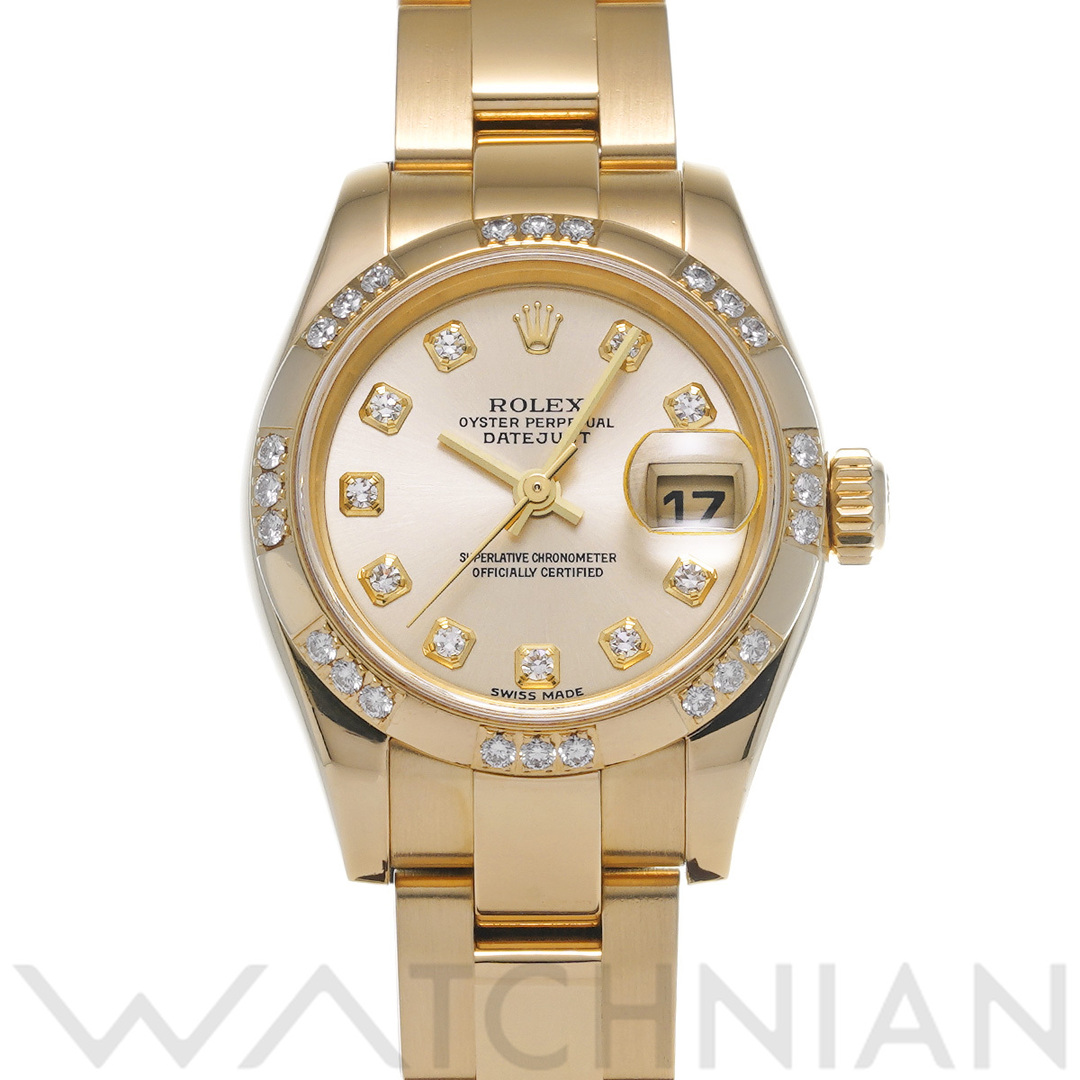 ROLEX(ロレックス)の中古 ロレックス ROLEX 179368 K番(2002年頃製造) シャンパン /ダイヤモンド レディース 腕時計 レディースのファッション小物(腕時計)の商品写真