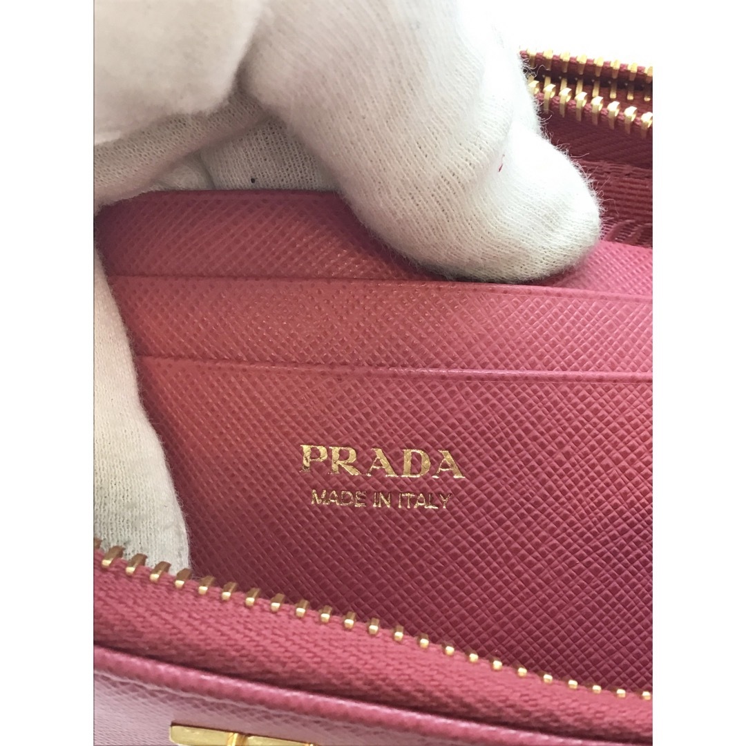 PRADA(プラダ)のPRADA サフィアーノチェーンウォレット　1DH010/PEONIA レディースのファッション小物(財布)の商品写真