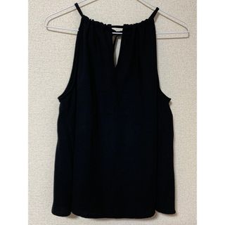 アバクロンビーアンドフィッチ(Abercrombie&Fitch)のアバクロンビー＆フィッチ ブラック ブラウス (M)(シャツ/ブラウス(半袖/袖なし))