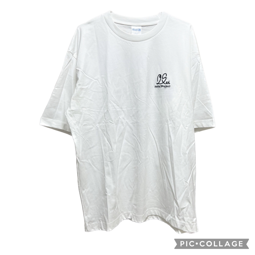 GU(ジーユー)のGU ハロープロジェクト 25th グラフィックT 5分袖 ホワイト XL . メンズのトップス(Tシャツ/カットソー(半袖/袖なし))の商品写真