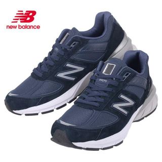 ニューバランス(New Balance)のNew Balance ニューバランス Made in USA 990 V5 M990NV5 Dワイズ メンズ スニーカー ネイビー ネイビー(スニーカー)