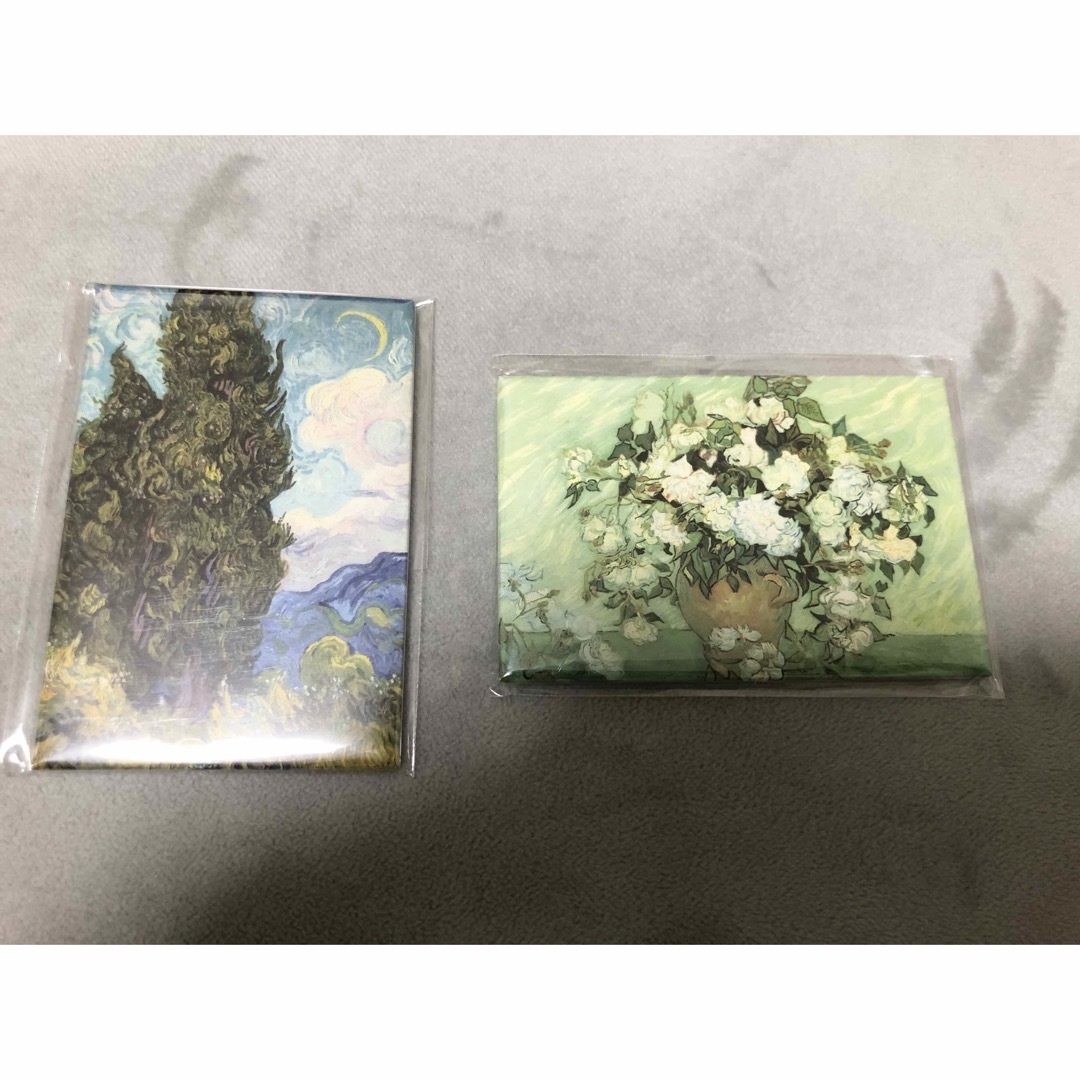 ゴッホ展 Vincent Van Gogh マグネット2個&チケットホルダー エンタメ/ホビーの美術品/アンティーク(その他)の商品写真