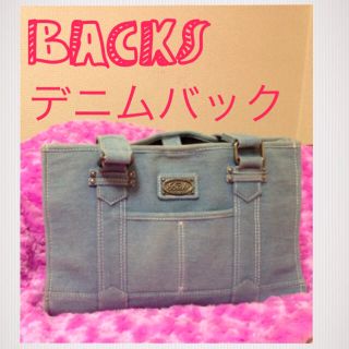 バックス(BACKS)の💗Backsデニムバック💗(トートバッグ)