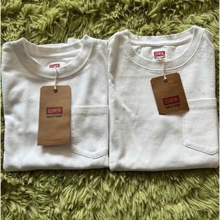 エドウィン(EDWIN)のエドウィン　EDWIN  Tシャツ　130  白　2枚セット　新品(Tシャツ/カットソー)