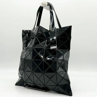 イッセイミヤケ(ISSEY MIYAKE)の【美品】イッセイミヤケ ハンドバッグ ルーセント ブラック PVC シルバー(ハンドバッグ)