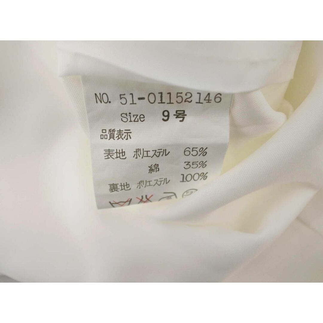 ef-de(エフデ)のef-de エフデ バックスリット Aライン 台形 スカート size9/白 ■■ レディース レディースのスカート(ひざ丈スカート)の商品写真