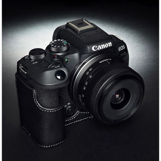 本革 新品 Canon キャノン EOS R10用 本革カメラケース ブラック(デジタル一眼)