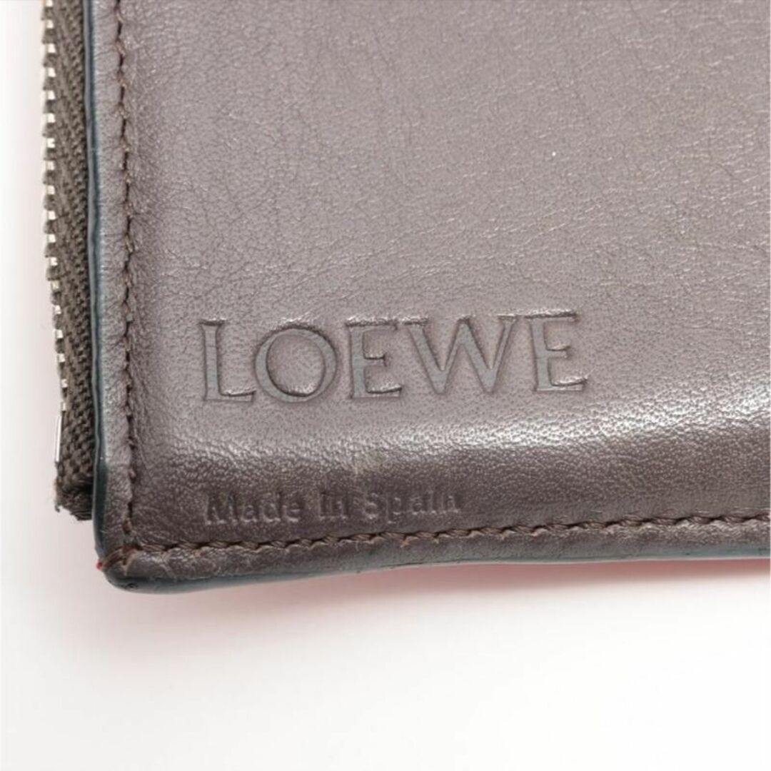 LOEWE(ロエベ)のロエベ 三つ折り財布 バーティカルウォレット アナグラム レッド レザー 付属品 レディースのファッション小物(財布)の商品写真