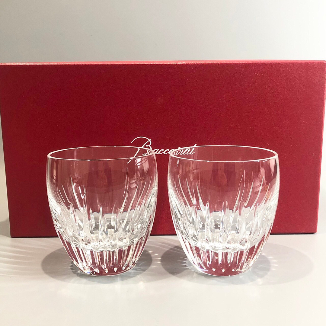 Baccarat(バカラ)の極 美品 Baccarat バカラ マッセナ タンブラー ロックグラス ペア インテリア/住まい/日用品のキッチン/食器(タンブラー)の商品写真