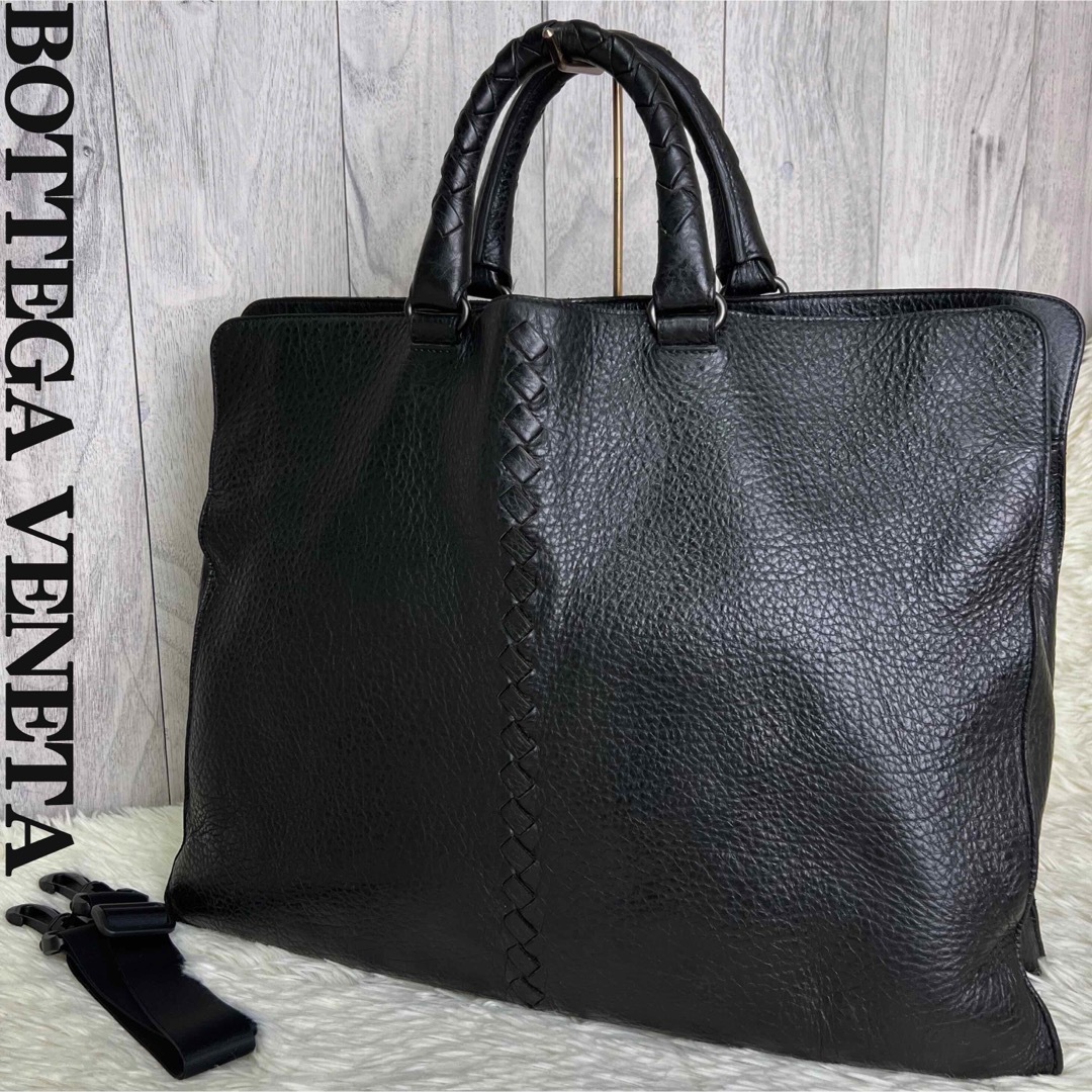 Bottega Veneta(ボッテガヴェネタ)の人気♡A4♡ボッテガヴェネタ イントレチャート レザー 2way ビジネスバッグ メンズのバッグ(ビジネスバッグ)の商品写真