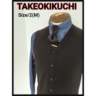 TAKEO KIKUCHI - TAKEOKIKUCHI ニットベスト ブラック