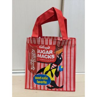 ケロッグ(Kellogg's)のケロッグ　シュガースマックス　トートバッグ　コーンフレーク　アシカ　レトロ　赤(トートバッグ)