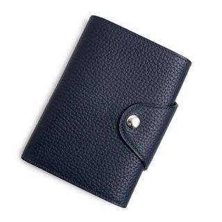 Hermes - エルメス イリアード コンパクト ウォレット 二つ折り財布 ギャロップ ドゥ エルメス レザー ブルーニュイ ネイビー 紺 シルバー金具 B刻印 箱付 HERMES（新品・未使用品）