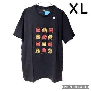 ユニクロ(UNIQLO)の◆ ユニクロ フォルクスワーゲン Tシャツ UT ブラック 半袖 XL .(Tシャツ/カットソー(半袖/袖なし))