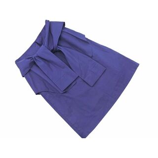 マウジー(moussy)のAZUL BY MOUSSY アズールバイマウジー シャツ腰巻き風 スカート sizeS/紺 ■■ レディース(ロングスカート)