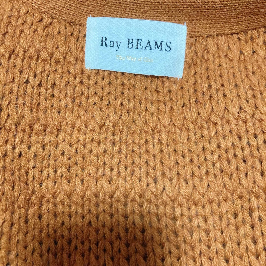 Ray BEAMS(レイビームス)のこれ1枚でオシャレに！Ray BEAMS  フリンジ ニットカーディガン 厚手 レディースのトップス(カーディガン)の商品写真