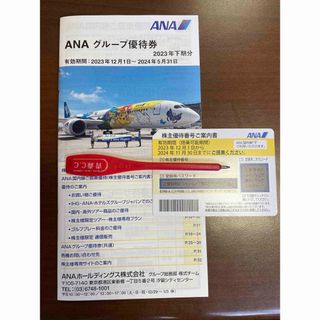 ANA 株主優待チケット１枚　冊子セット(航空券)