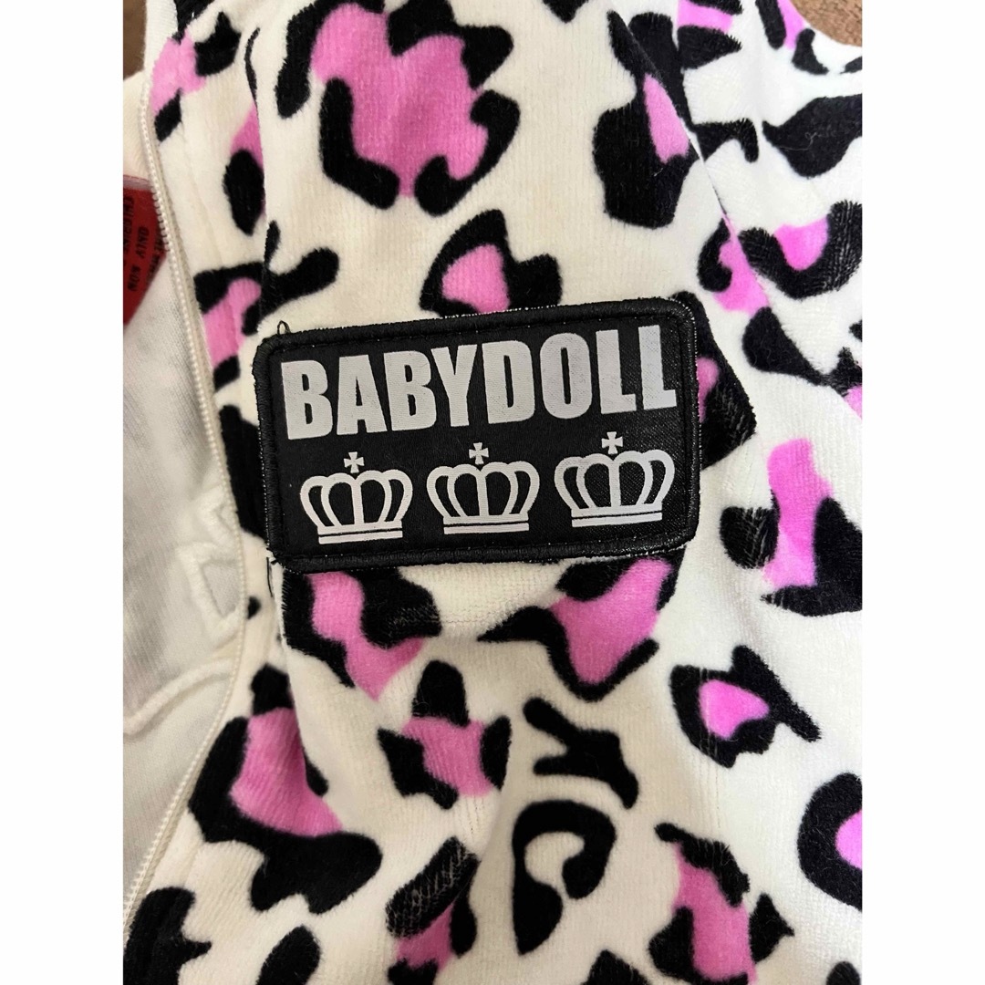 BABYDOLL(ベビードール)の新品未使用 タグ付き ベビードール BABYDOLL ヒョウ柄 パーカー 110 キッズ/ベビー/マタニティのキッズ服女の子用(90cm~)(ジャケット/上着)の商品写真
