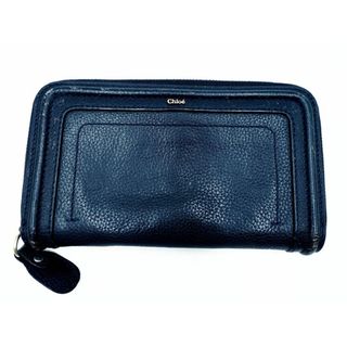 クロエ(Chloe)のChloe クロエ パラティ ラウンドジップ 長 財布 紺 ■■ レディース(財布)