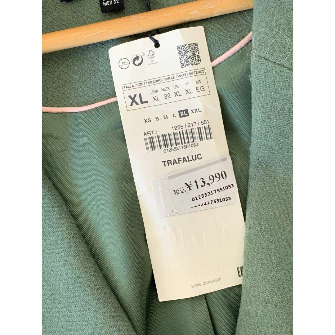 ZARA(ザラ)の新品/タグ付き●ZARA trfチェスターダブルロングコート レディースのジャケット/アウター(チェスターコート)の商品写真