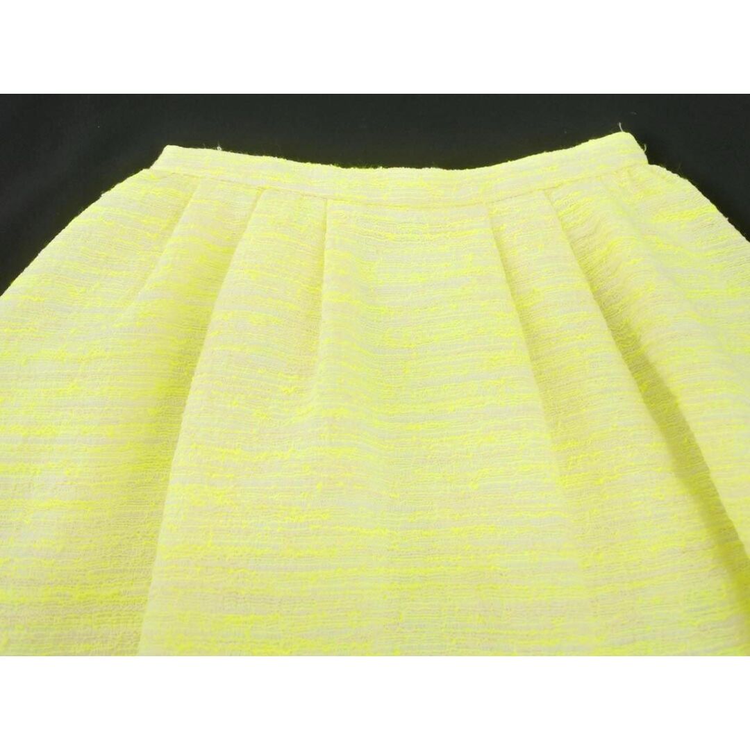 Chesty(チェスティ)のChesty チェスティ ボーダー スカート size1/白ｘ黄緑 ■■ レディース レディースのスカート(ミニスカート)の商品写真
