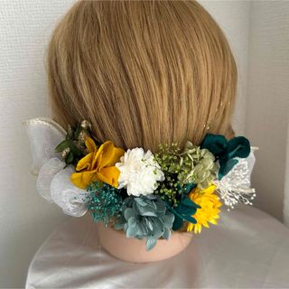 ヘッドパーツ　ヘッドドレス　ヘアピン　髪飾り　成人式髪飾り　卒業式髪飾り(ヘアアクセサリー)