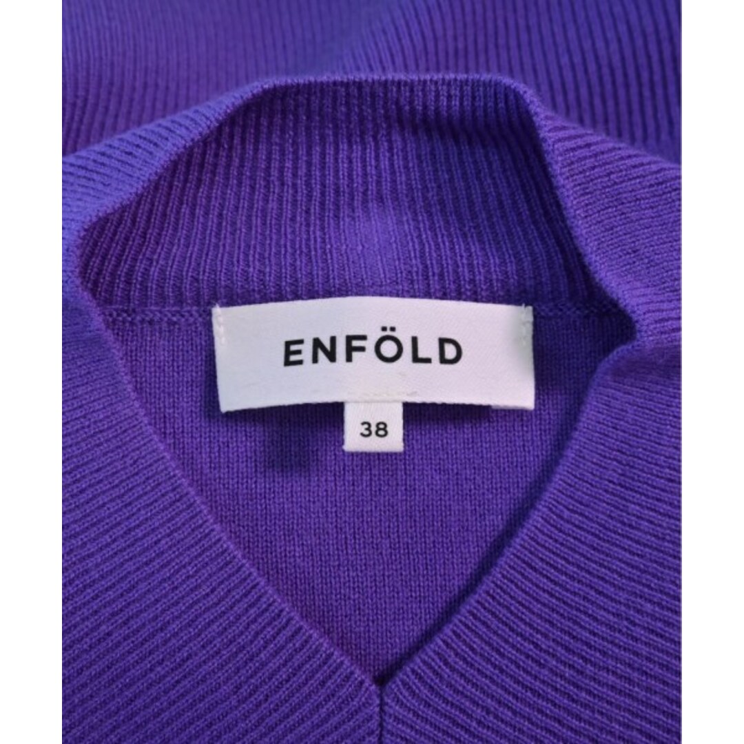 ENFOLD(エンフォルド)のENFOLD エンフォルド ニット・セーター 38(M位) 紫 【古着】【中古】 レディースのトップス(ニット/セーター)の商品写真