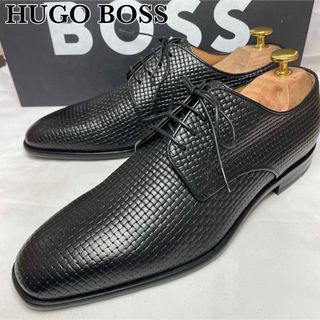 ヒューゴボス(HUGO BOSS)の【新品未使用】HUGO BOSS 外羽根 プレーントゥ イントレチャート(ドレス/ビジネス)