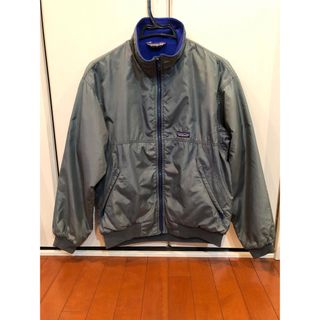 パタゴニア(patagonia)のビンテージ80s パタゴニア シェルドシンチラ カーキ×ブルー M カナダ製(ナイロンジャケット)