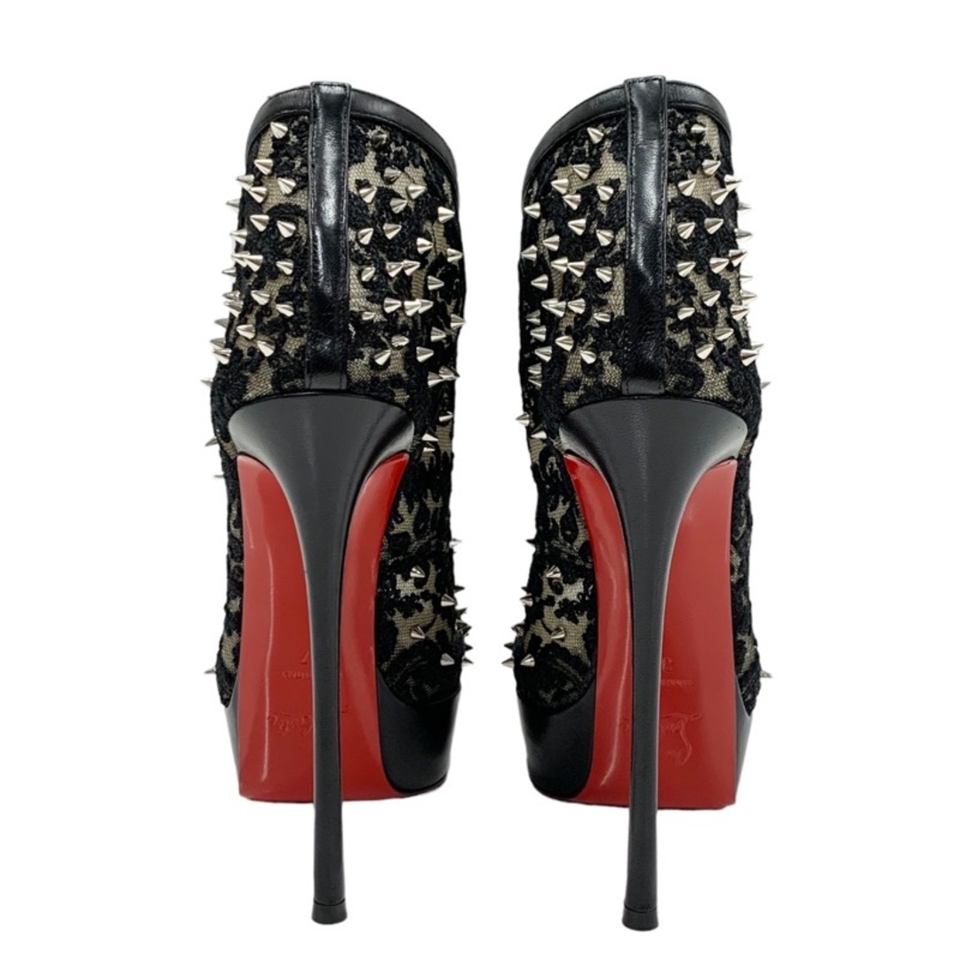 Christian Louboutin(クリスチャンルブタン)のクリスチャンルブタン Christian Louboutin ブーツ ショートブーツ メッシュ レザー ブラック ブーティ パンプス スパイク スタッズ レディースの靴/シューズ(ブーティ)の商品写真