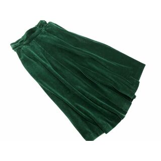 スライ(SLY)のSLY スライ コーデュロイ マキシ スカート size1/緑 ◇■ レディース(ロングスカート)