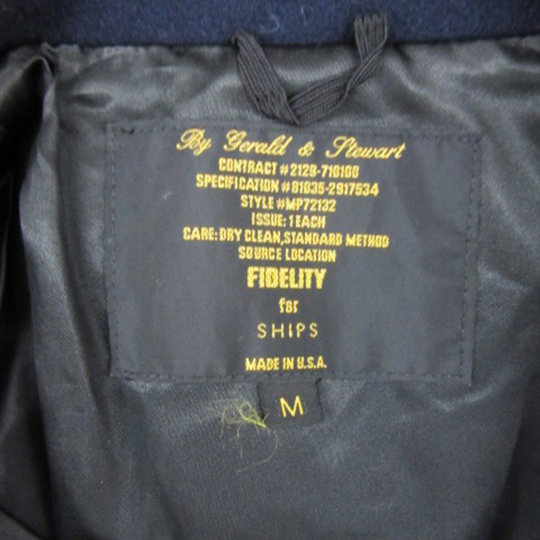 SHIPS(シップス)のシップス SHIPS Pコート ピーコート ショート丈 ウール M ネイビー 紺 レディースのジャケット/アウター(ピーコート)の商品写真