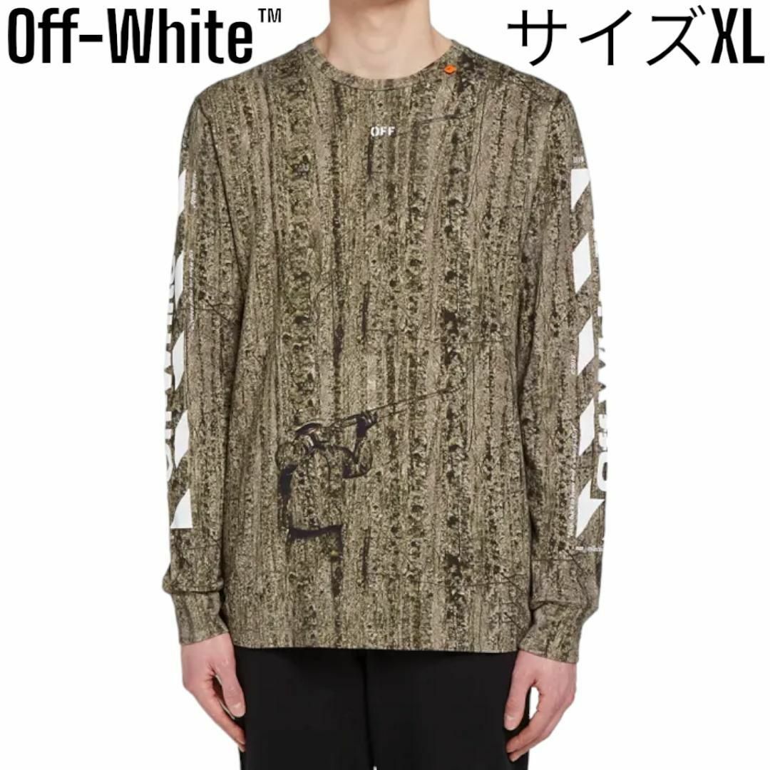 OFF-WHITE(オフホワイト)の【極美品】19SS オフホワイト リアルカモ ハンター ロング Tシャツ XL メンズのトップス(Tシャツ/カットソー(七分/長袖))の商品写真