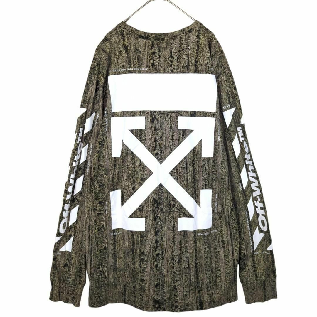 OFF-WHITE(オフホワイト)の【極美品】19SS オフホワイト リアルカモ ハンター ロング Tシャツ XL メンズのトップス(Tシャツ/カットソー(七分/長袖))の商品写真