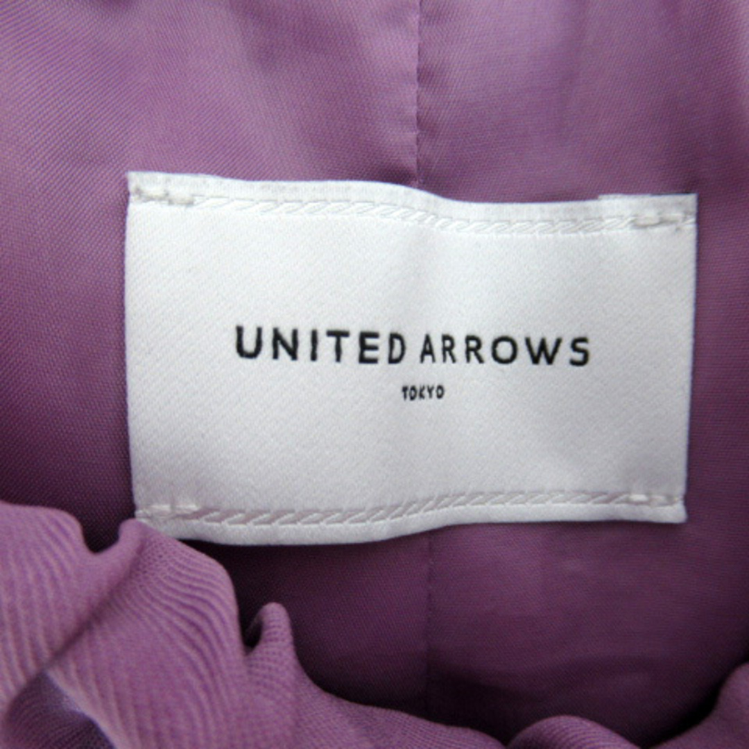 UNITED ARROWS(ユナイテッドアローズ)のユナイテッドアローズ ワイドパンツ ロング丈 無地 38 紫 パープル レディースのパンツ(その他)の商品写真