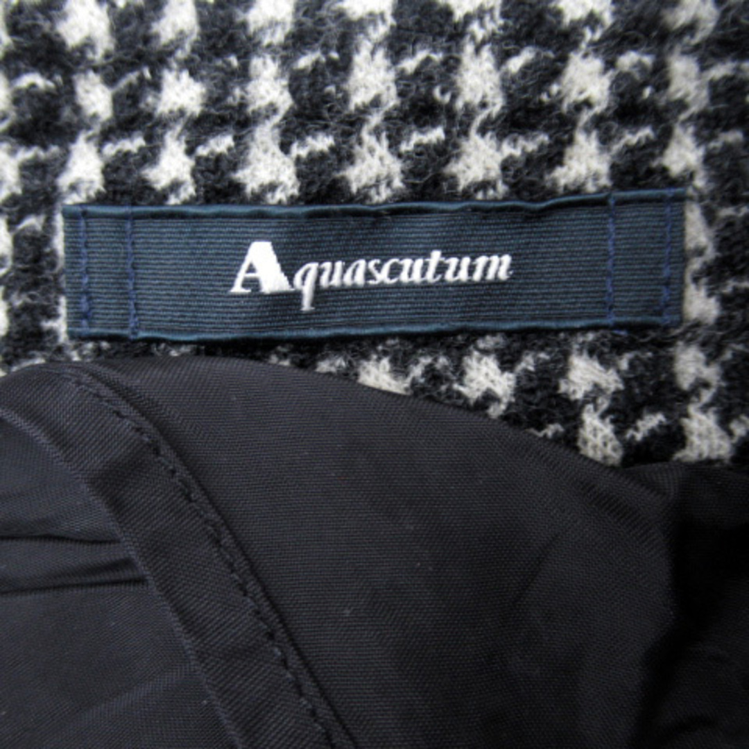AQUA SCUTUM(アクアスキュータム)のアクアスキュータム テーラードジャケット 千鳥格子柄 ウール 黒 オフホワイト レディースのジャケット/アウター(その他)の商品写真