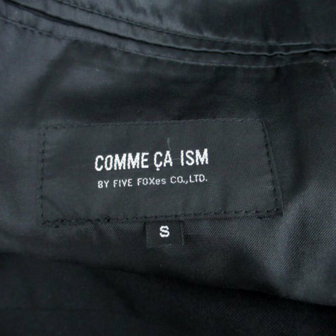 COMME CA ISM(コムサイズム)のコムサイズム テーラードジャケット ミドル丈 シングルボタン S 黒 メンズのジャケット/アウター(テーラードジャケット)の商品写真
