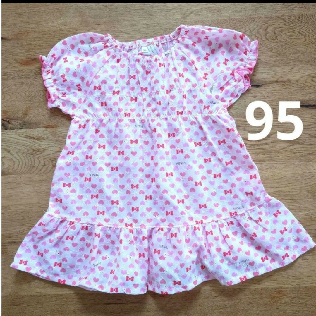 95 チュニック キッズ/ベビー/マタニティのキッズ服女の子用(90cm~)(Tシャツ/カットソー)の商品写真