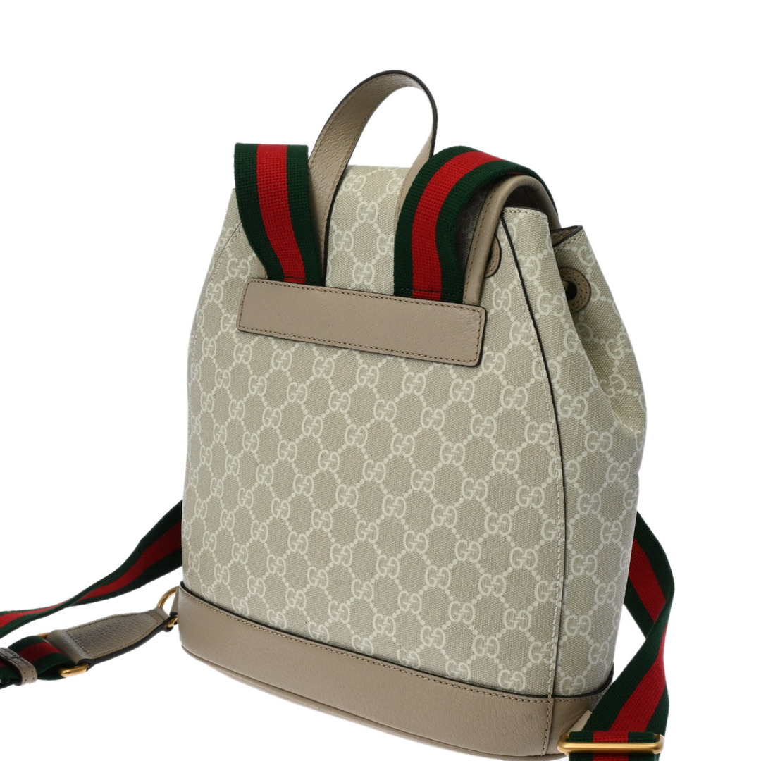 Gucci(グッチ)の中古 グッチ GUCCI 674147 レディース リュック・デイパック ベージュ GGスプリームキャンバス /レザー レディースのバッグ(リュック/バックパック)の商品写真