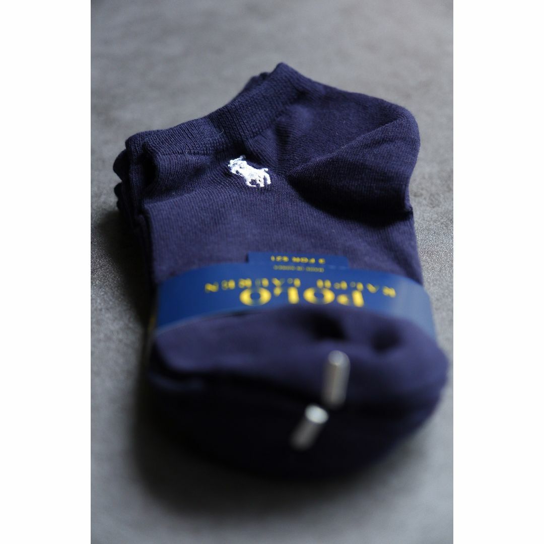 POLO RALPH LAUREN(ポロラルフローレン)のPOLOラルフローレン【3足セット／レディース】かわいいアンクルソックス【新品】 レディースのレッグウェア(ソックス)の商品写真