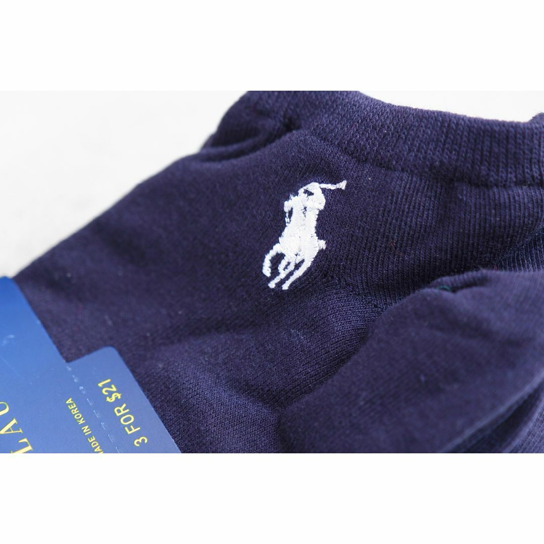 POLO RALPH LAUREN(ポロラルフローレン)のPOLOラルフローレン【3足セット／レディース】かわいいアンクルソックス【新品】 レディースのレッグウェア(ソックス)の商品写真