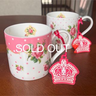 ロイヤルアルバート(ROYAL ALBERT)の【美品】ロイヤルアルバート★ニューカントリーローズ★マグカップ  2個(食器)