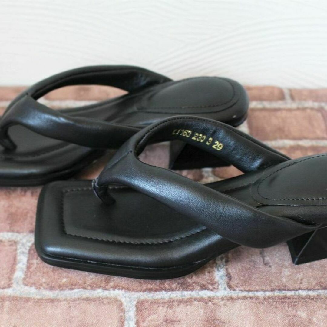 ハイヒールサンダル 牛革製 24.5cm ヒール高さ4㎝ レディース レディースの靴/シューズ(サンダル)の商品写真