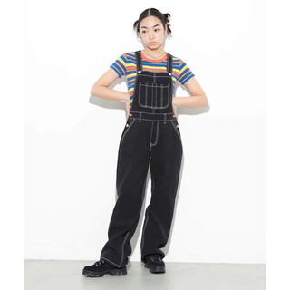 X-girl - 【値下げ】WIDE TAPERED OVERALL X-girl