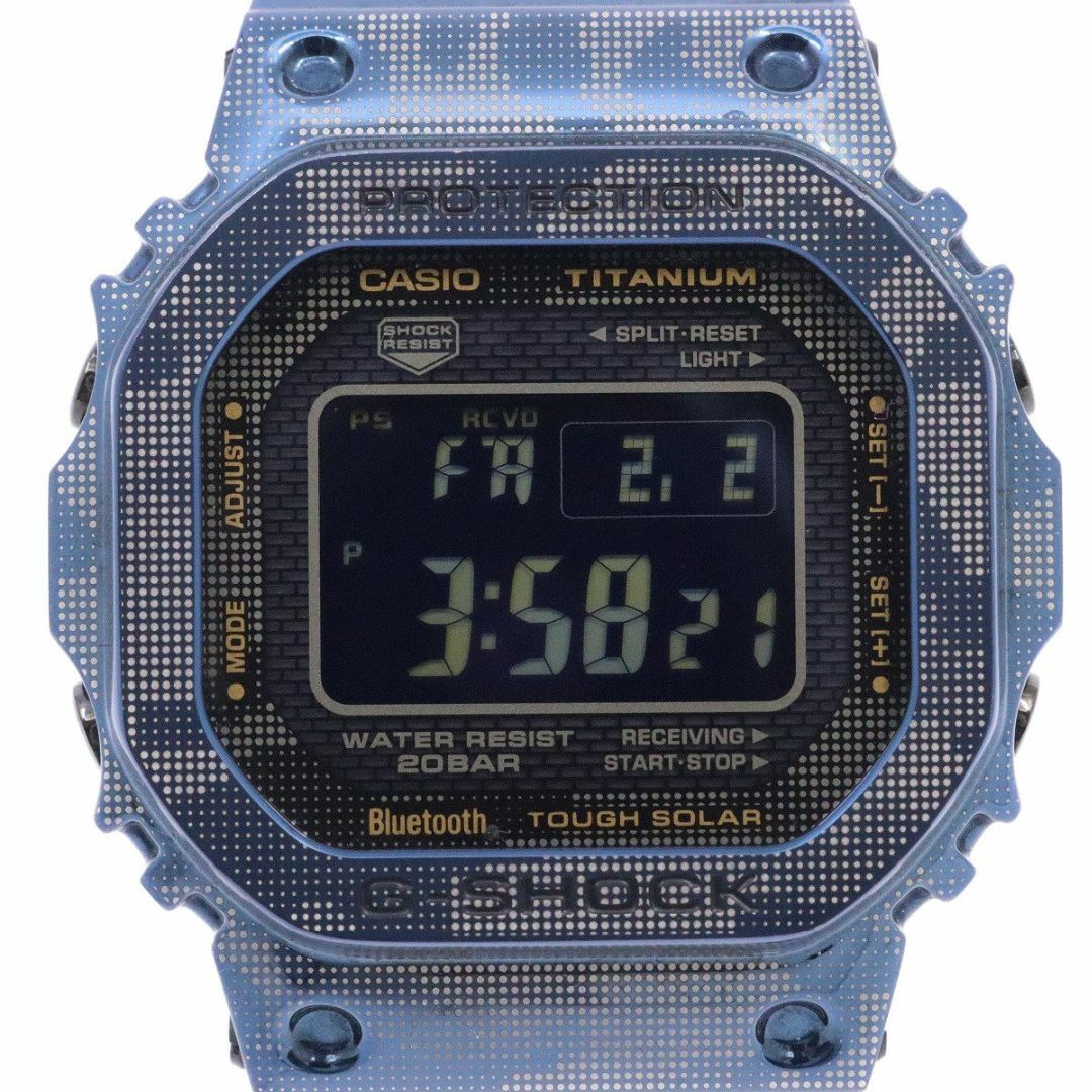 CASIO(カシオ)のカシオ G-SHOCK ブルーカモフラージュ チタン Bluetooth搭載 ソーラー電波 メンズ 腕時計 GMW-B5000-TCF-2JR メンズの時計(腕時計(デジタル))の商品写真