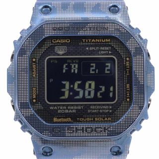 カシオ(CASIO)のカシオ G-SHOCK ブルーカモフラージュ チタン Bluetooth搭載 ソーラー電波 メンズ 腕時計 GMW-B5000-TCF-2JR(腕時計(デジタル))