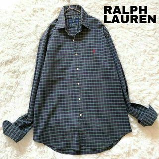 ラルフローレン(Ralph Lauren)の5X ラルフローレン ストレッチOXFORD BD長袖シャツ レディース古着(シャツ/ブラウス(長袖/七分))