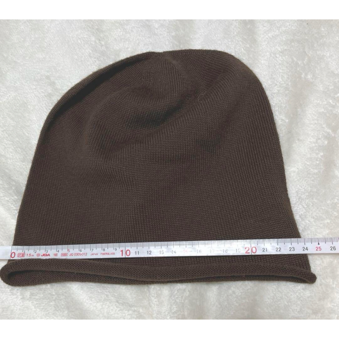 agnes b.(アニエスベー)のアニエスベー　ブラウン　ニット帽　生地綺麗です レディースの帽子(ニット帽/ビーニー)の商品写真
