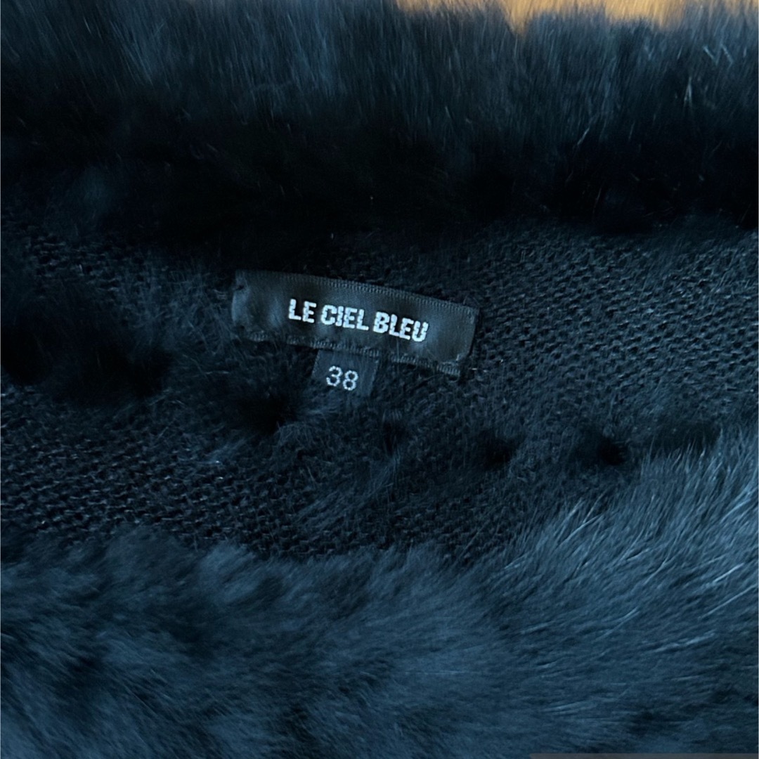 LE CIEL BLEU(ルシェルブルー)のLE CIEL BLEU リアルファー　ニット レディースのトップス(ニット/セーター)の商品写真